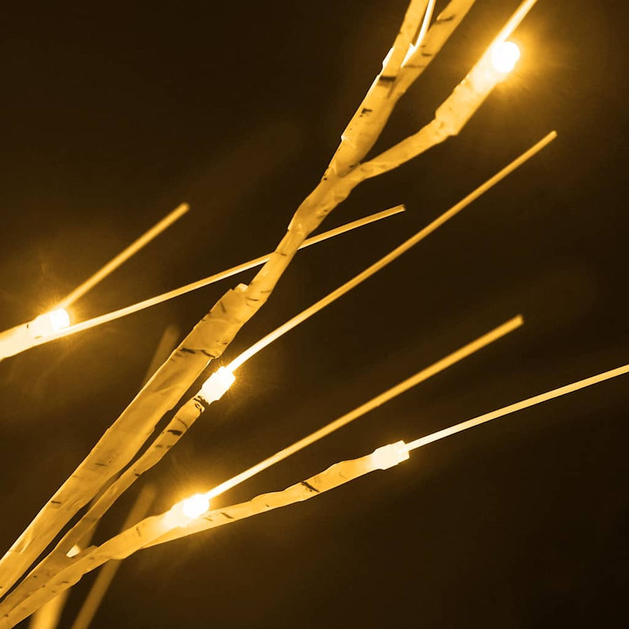 Berkenboom LED 672 LED's warmwit 400 cm wit