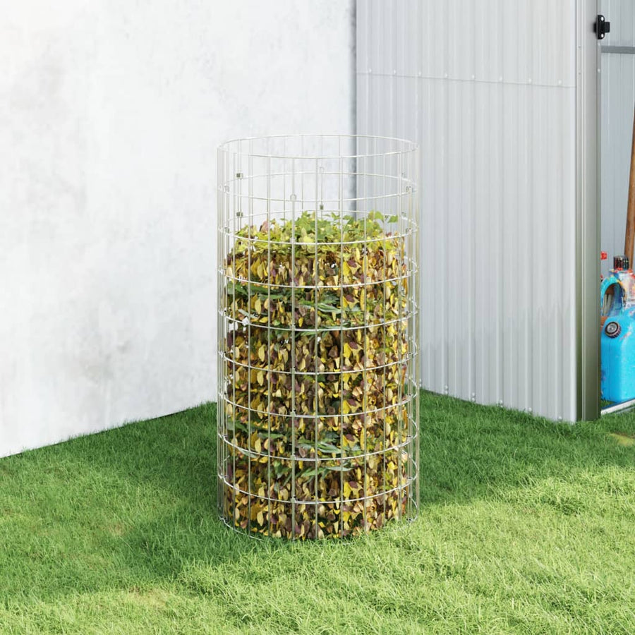 Compostbak Ø50x100 cm gegalvaniseerd staal Ø 50 x 100 cm