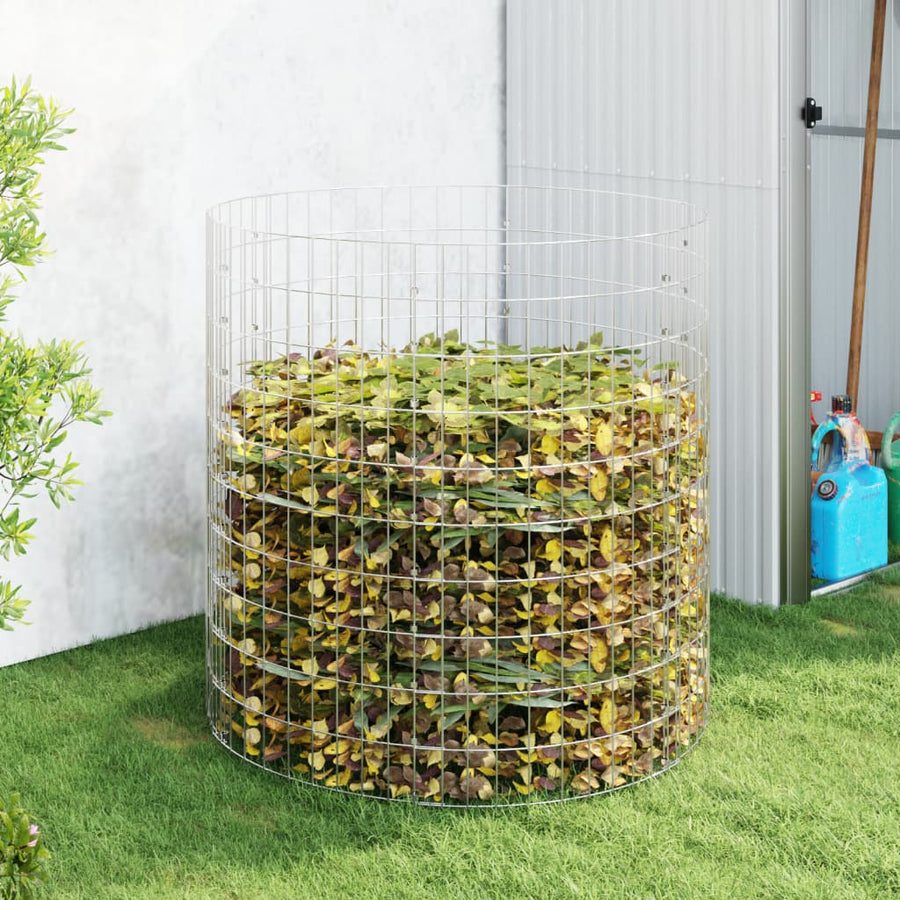 Compostbak Ø100x100 cm gegalvaniseerd staal Ø 100 x 100 cm