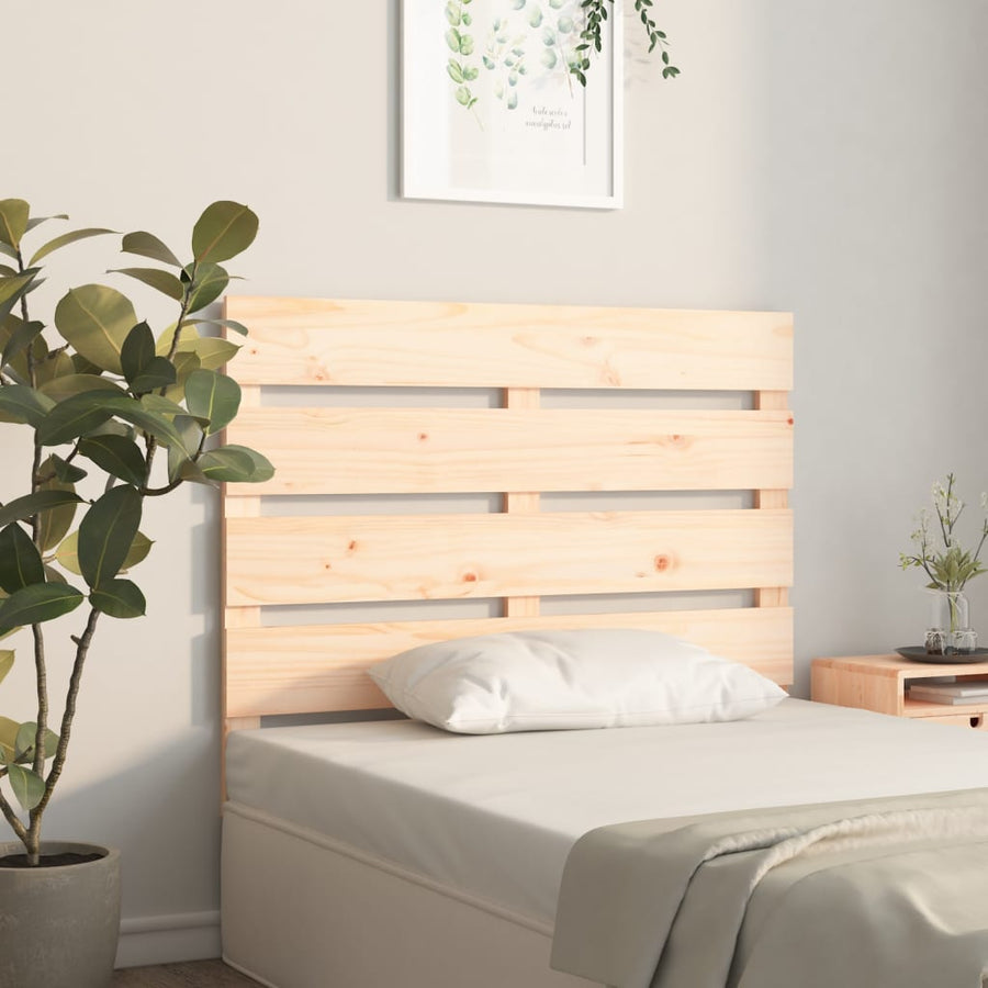 Hoofdbord 90X3X80 Cm Massief Grenenhout 90 x 80 cm Naturel