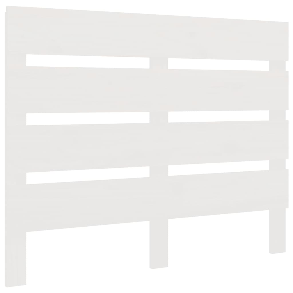 Hoofdbord 90X3X80 Cm Massief Grenenhout 90 x 80 cm Wit