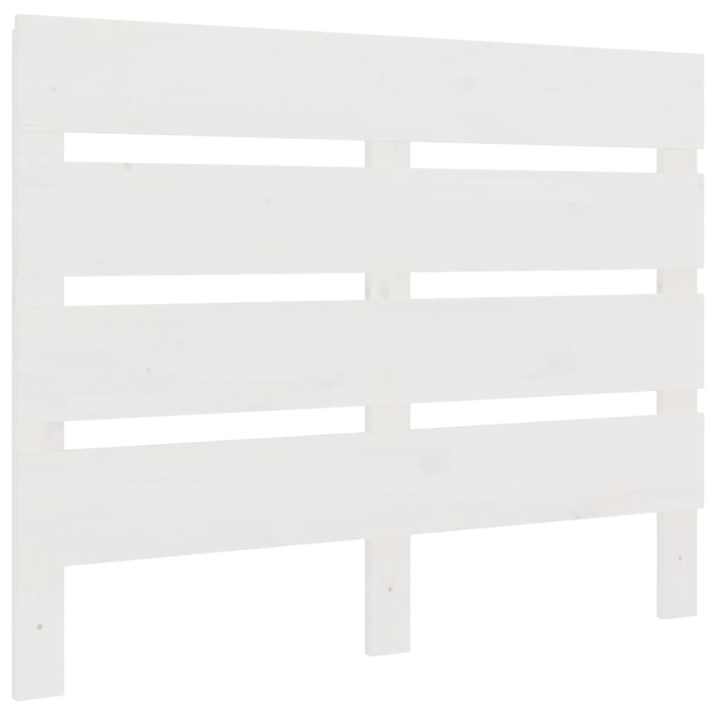 Hoofdbord 100x3x80 cm massief grenenhout wit