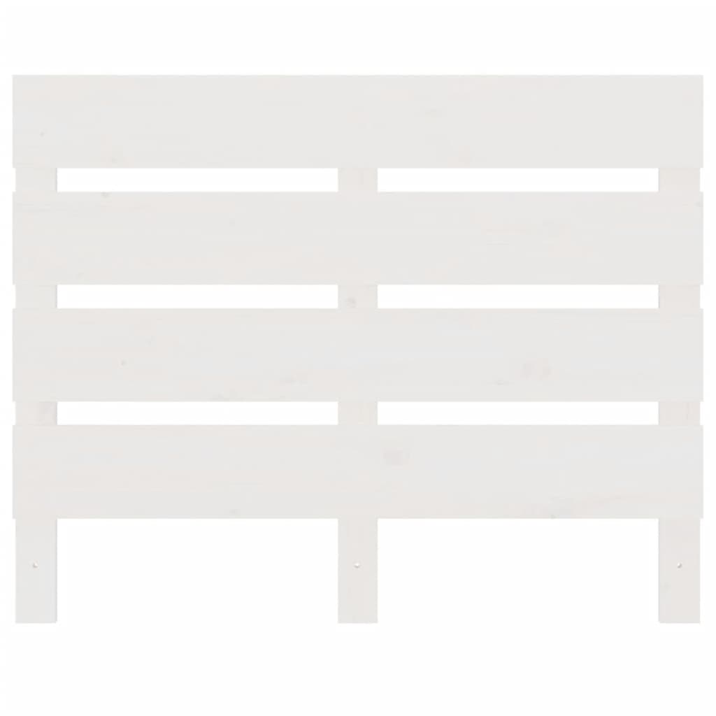 Hoofdbord 100x3x80 cm massief grenenhout wit