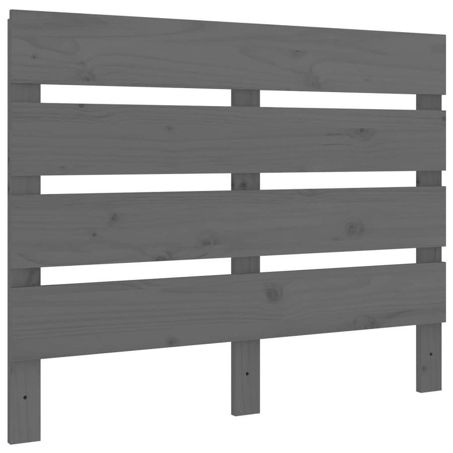 Hoofdbord 00X3X80 Cm Massief Grenenhout 100 x 80 cm Grijs