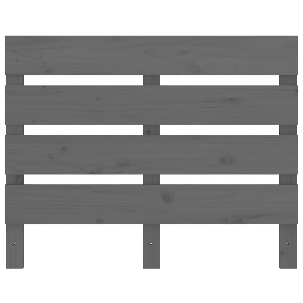 Hoofdbord 00X3X80 Cm Massief Grenenhout 100 x 80 cm Grijs
