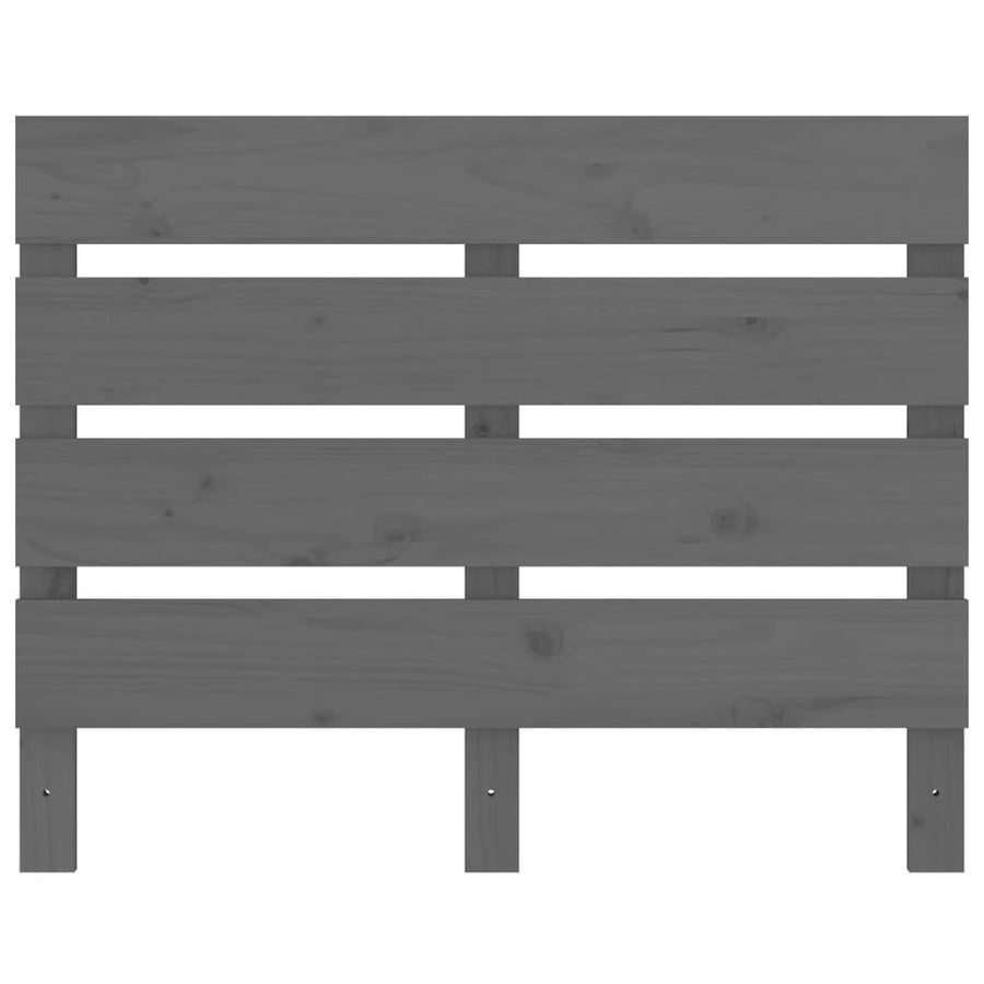 Hoofdbord 00X3X80 Cm Massief Grenenhout 100 x 80 cm Grijs