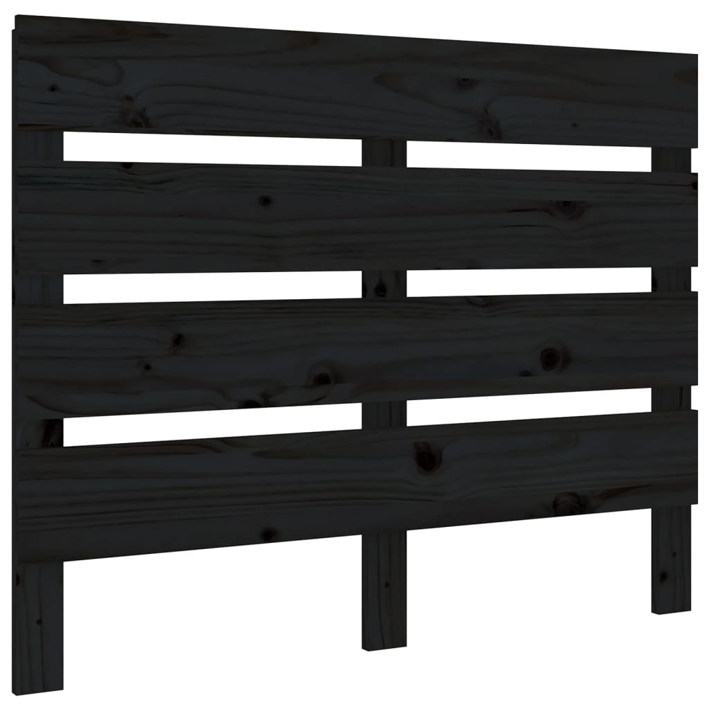 Hoofdbord 00X3X80 Cm Massief Grenenhout 100 x 80 cm Zwart