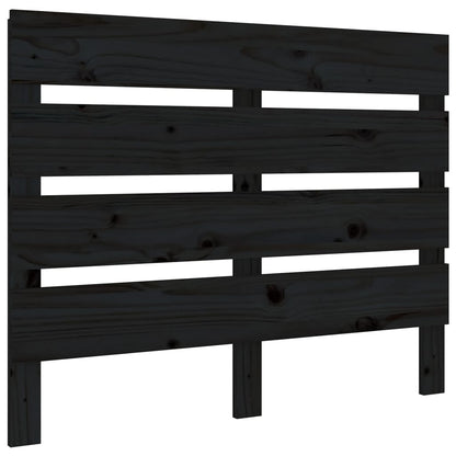 Hoofdbord 00X3X80 Cm Massief Grenenhout 100 x 80 cm Zwart