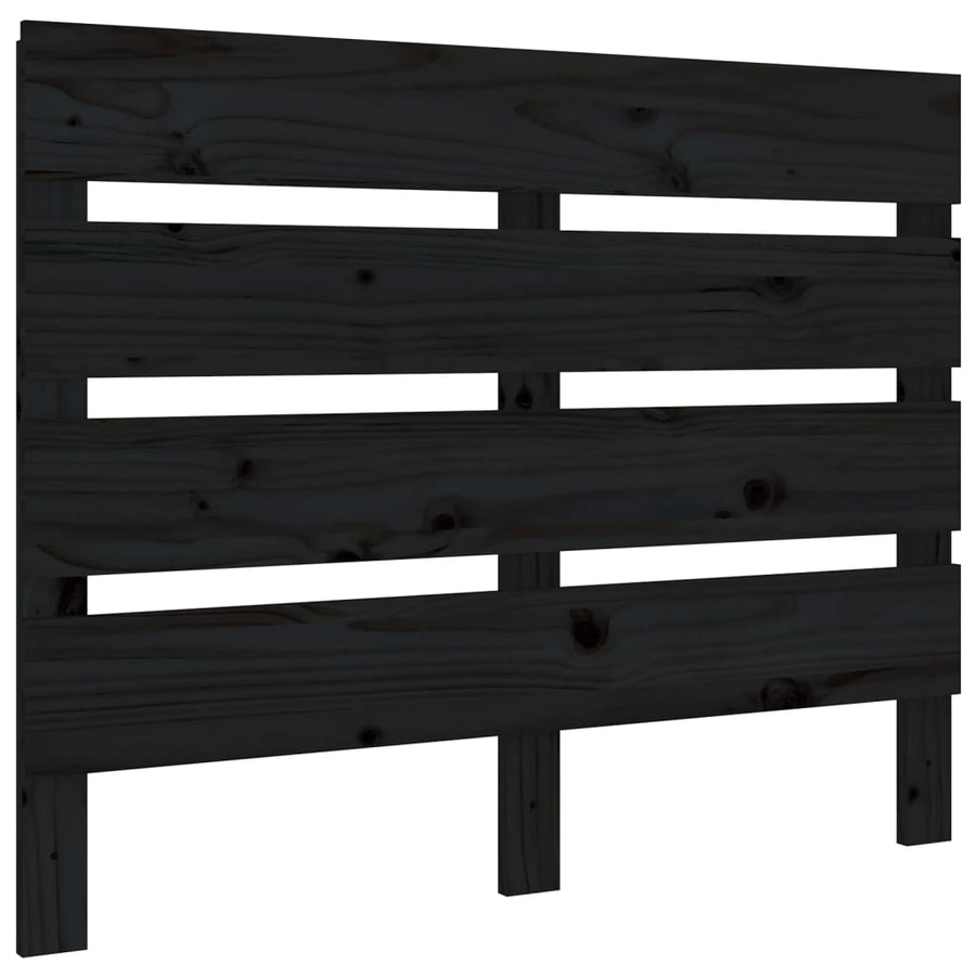 Hoofdbord 00X3X80 Cm Massief Grenenhout 100 x 80 cm Zwart