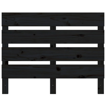 Hoofdbord 00X3X80 Cm Massief Grenenhout 100 x 80 cm Zwart