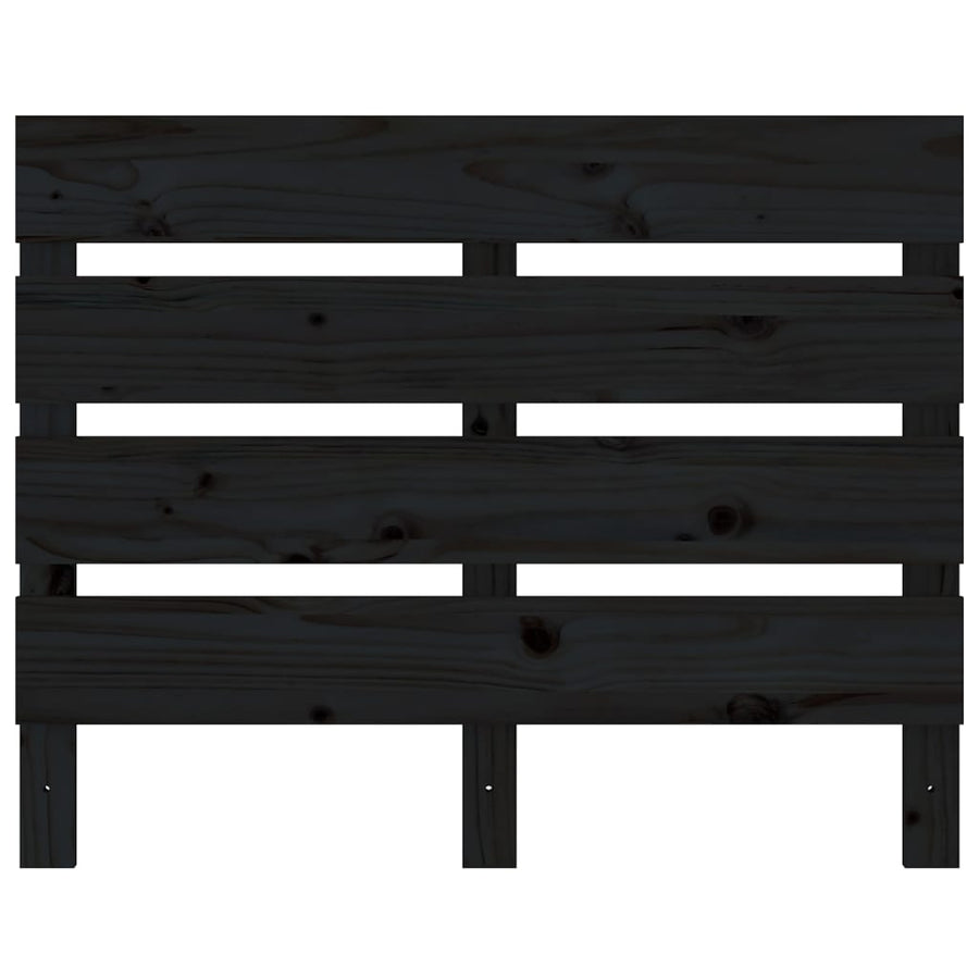 Hoofdbord 00X3X80 Cm Massief Grenenhout 100 x 80 cm Zwart