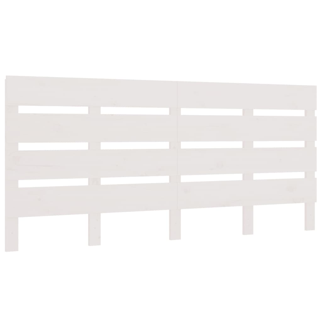 Hoofdbord 20X3X80 Cm Massief Grenenhout 120 x 80 cm Wit