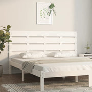 Hoofdbord 120x3x80 cm massief grenenhout wit