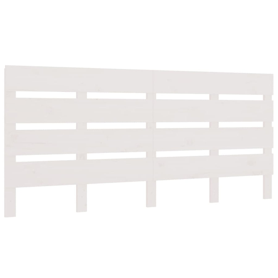 Hoofdbord 40X3X80 Cm Massief Grenenhout 140 x 80 cm Wit