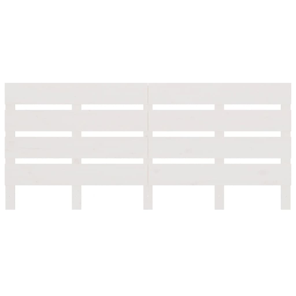 Hoofdbord 40X3X80 Cm Massief Grenenhout 140 x 80 cm Wit