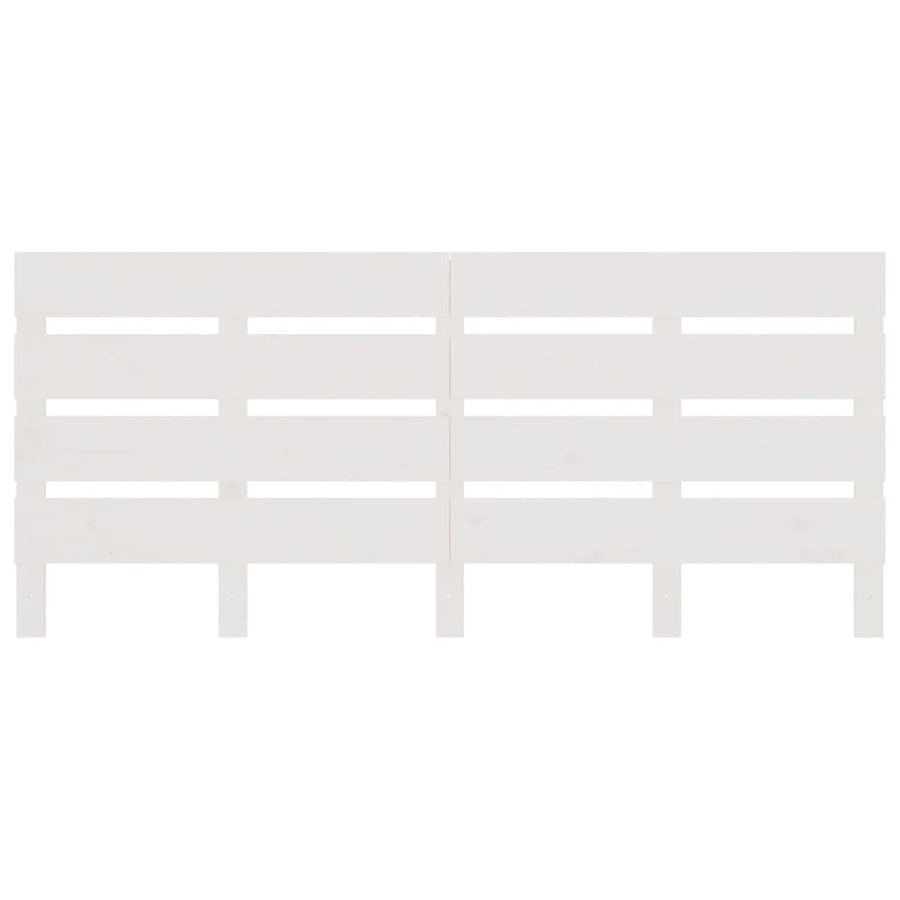 Hoofdbord 40X3X80 Cm Massief Grenenhout 140 x 80 cm Wit