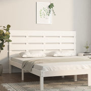 Hoofdbord 180x3x80 cm massief grenenhout wit