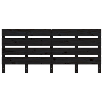 Hoofdbord 180x3x80 cm massief grenenhout zwart