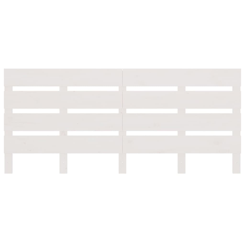 Hoofdbord 200X3X80 Cm Massief Grenenhout 200 x 80 cm Wit