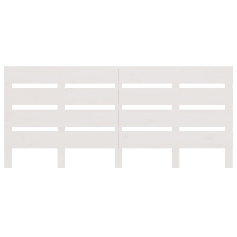 Hoofdbord 200X3X80 Cm Massief Grenenhout 200 x 80 cm Wit
