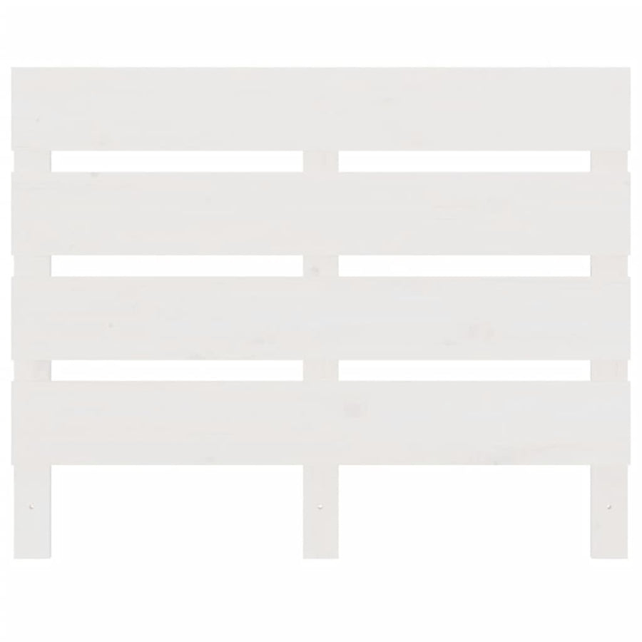 Hoofdbord 75X3X80 Cm Massief Grenenhout 75 x 80 cm Wit