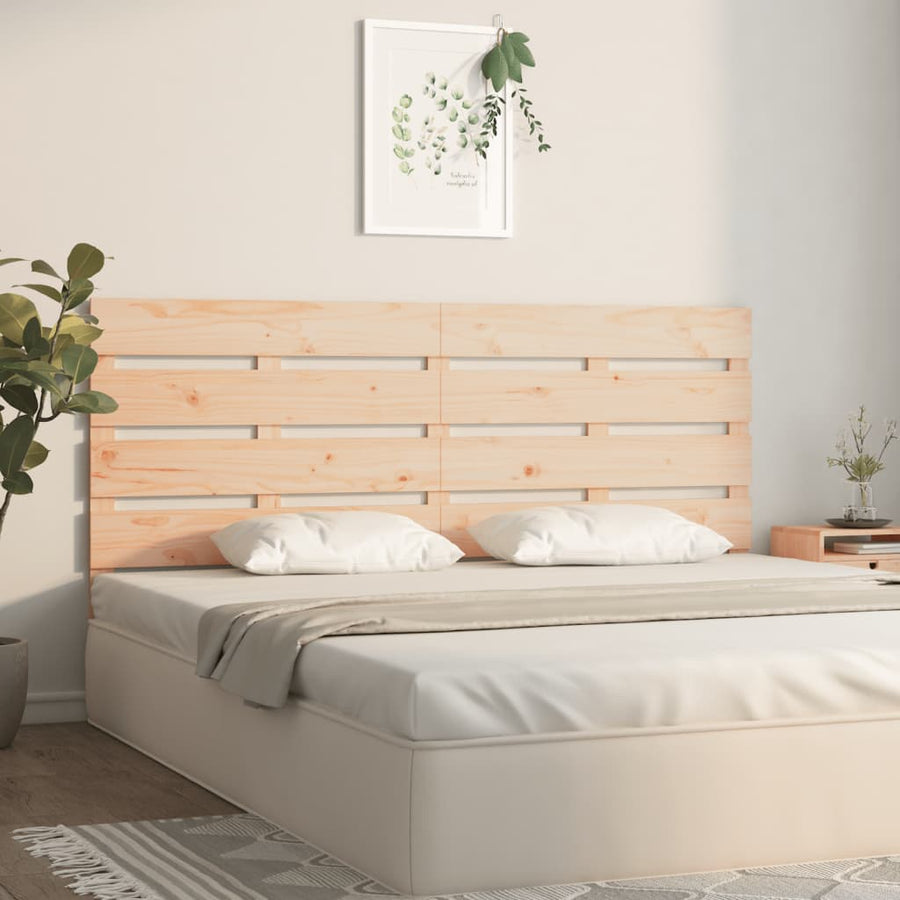 Hoofdbord 35X3X80 Cm Massief Grenenhout 135 x 80 cm Naturel