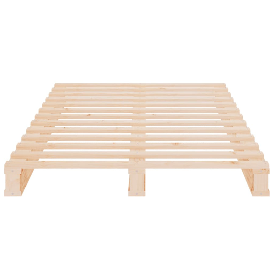 Palletbed Massief Grenenhout 90 x 200 cm Naturel