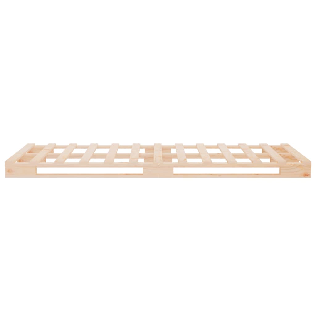 Palletbed Massief Grenenhout 90 x 200 cm Naturel