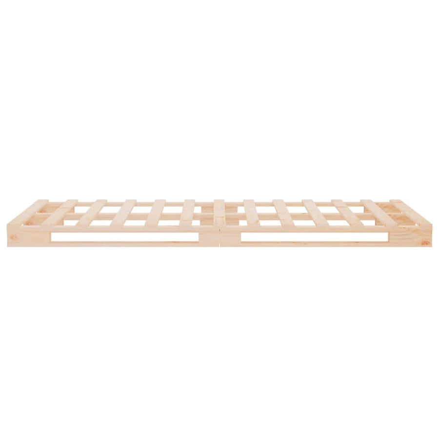 Palletbed Massief Grenenhout 90 x 200 cm Naturel