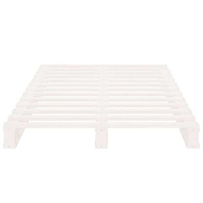 Palletbed Massief Grenenhout 90 x 200 cm Wit
