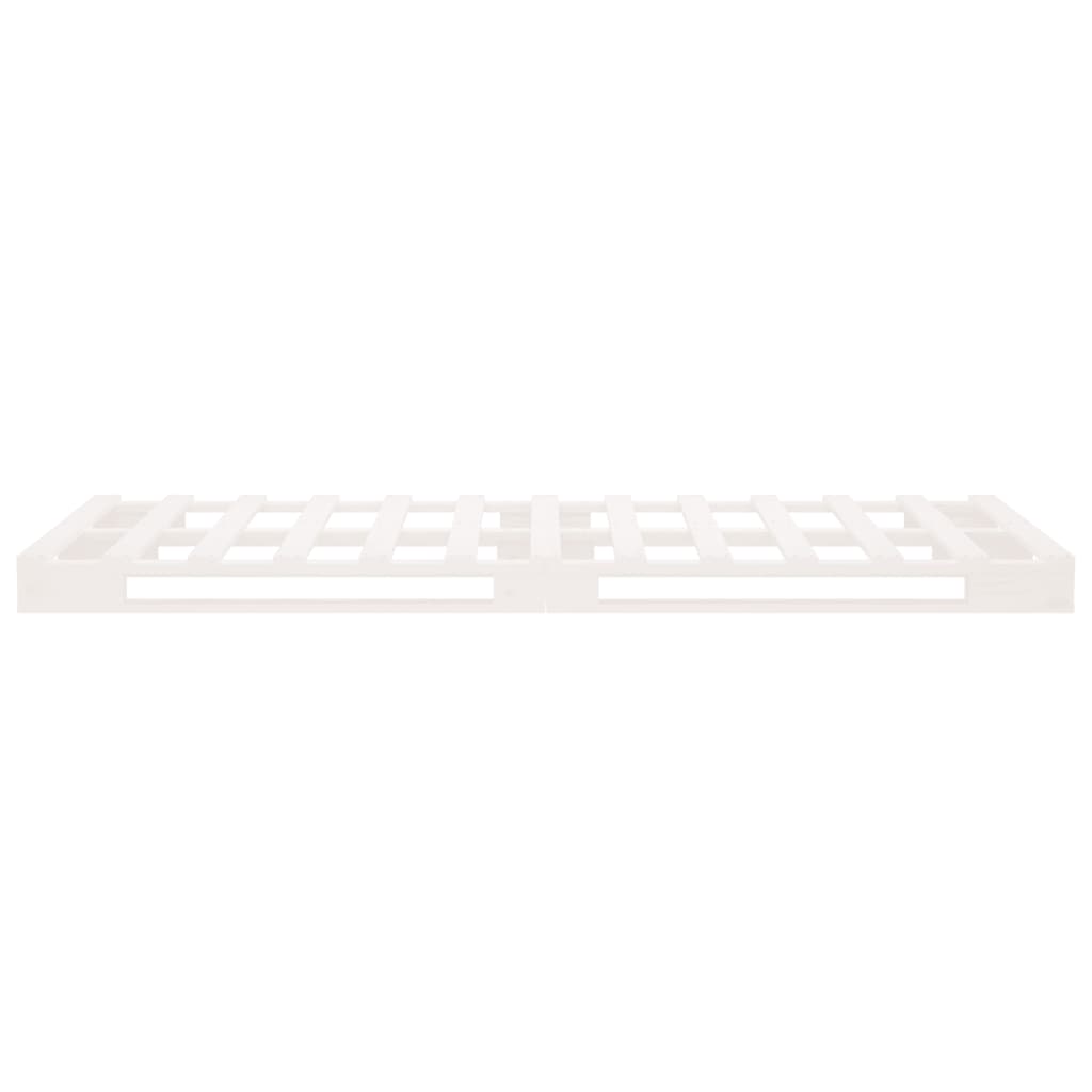 Palletbed Massief Grenenhout 90 x 200 cm Wit