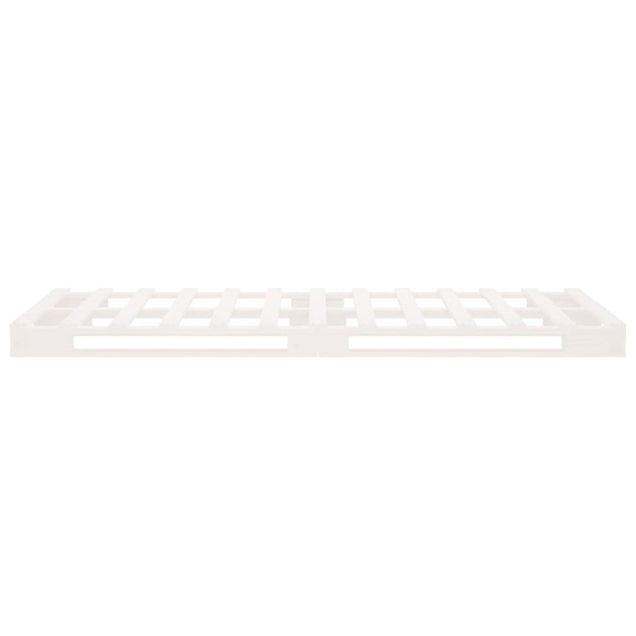 Palletbed Massief Grenenhout 90 x 200 cm Wit