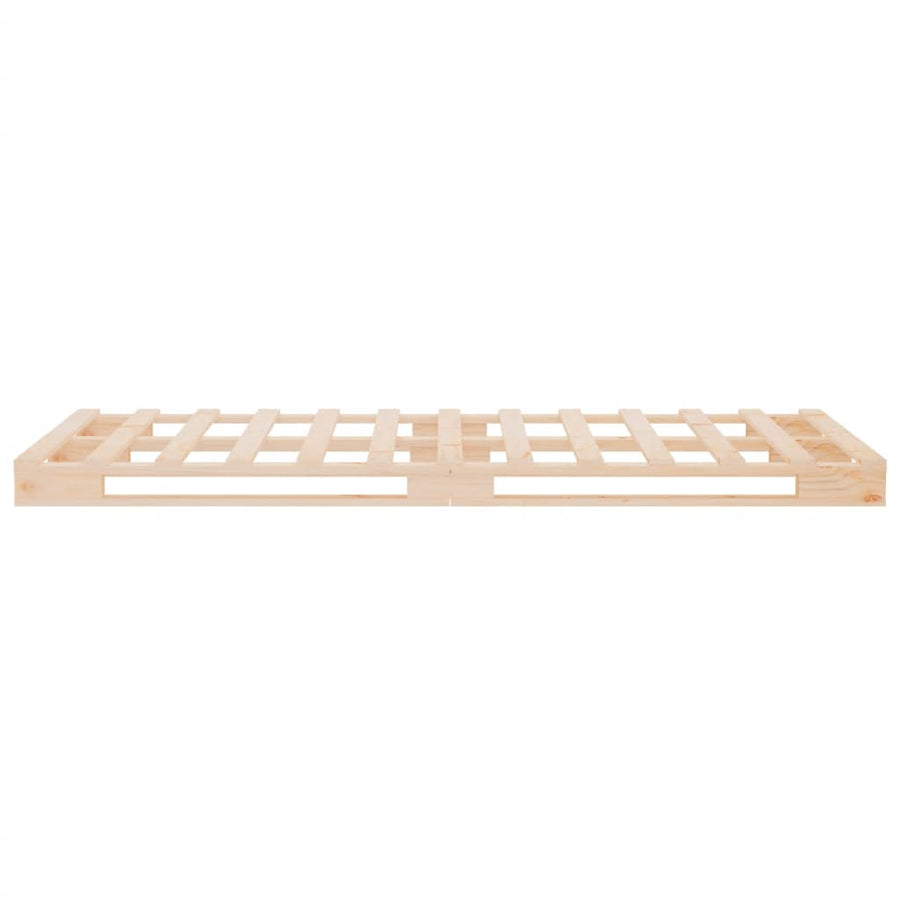 Palletbed Massief Grenenhout 100X200 Cm 100 x 200 cm Naturel