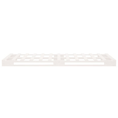 Palletbed Massief Grenenhout 100 x 200 cm Wit