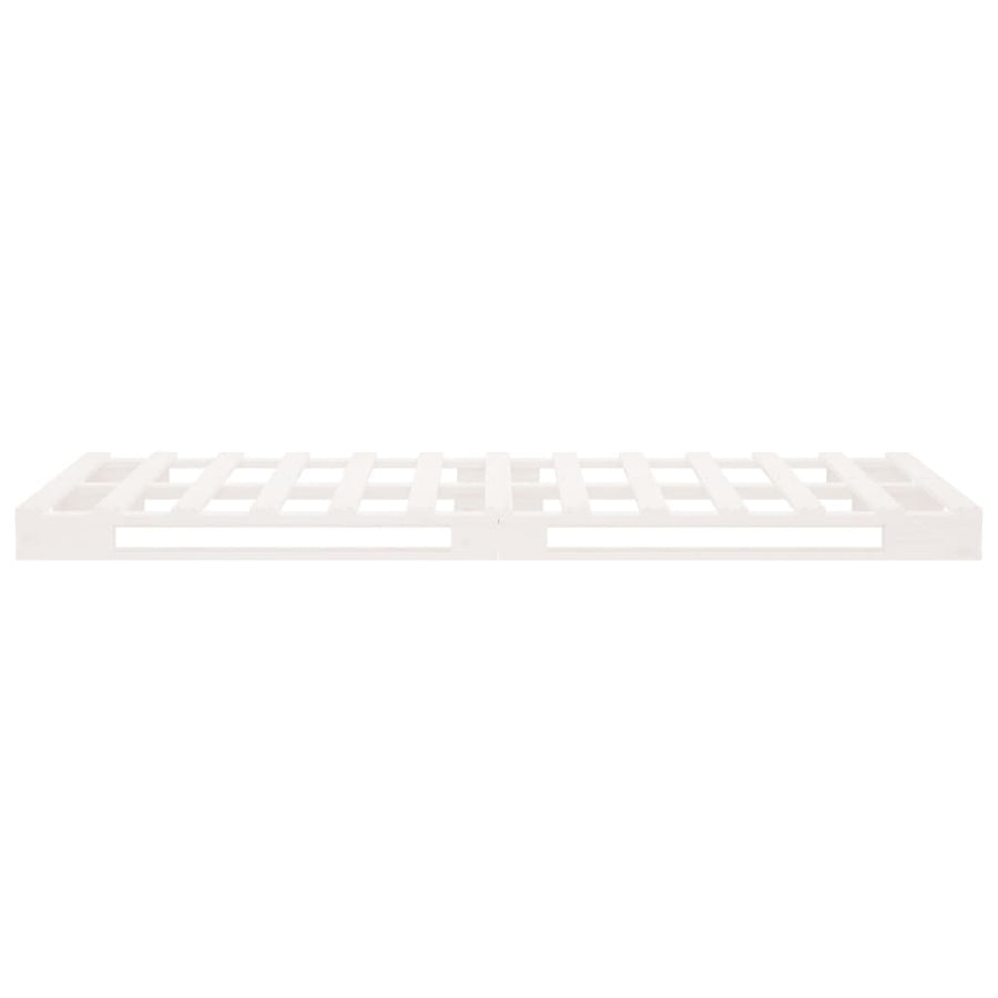 Palletbed Massief Grenenhout 100 x 200 cm Wit