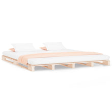 Palletbed Massief Grenenhout 140 x 200 cm Naturel