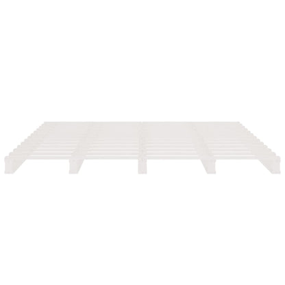 Palletbed Massief Grenenhout 140 x 200 cm Wit