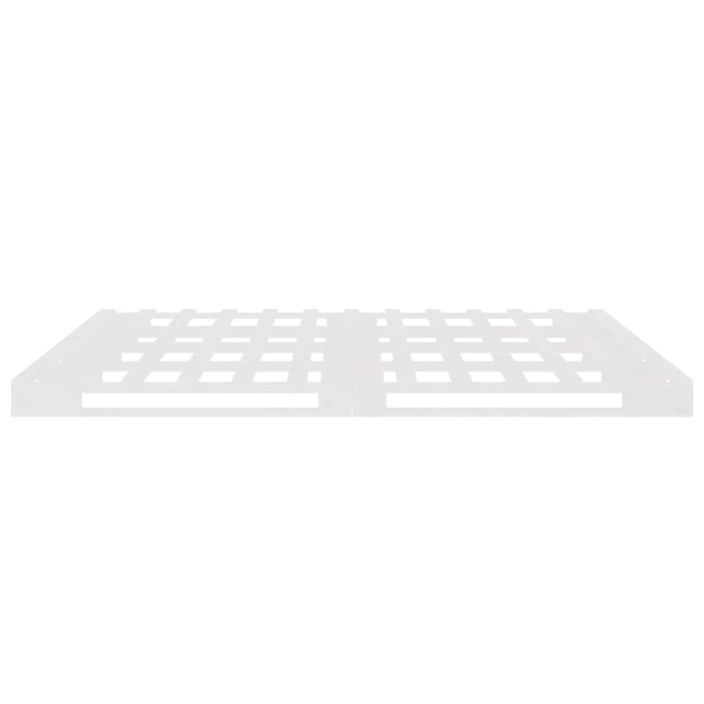 Palletbed Massief Grenenhout 140 x 200 cm Wit