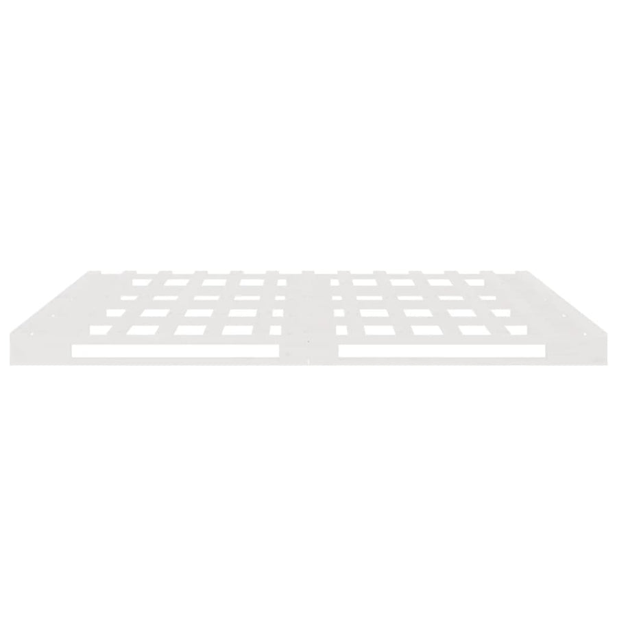 Palletbed Massief Grenenhout 140 x 200 cm Wit