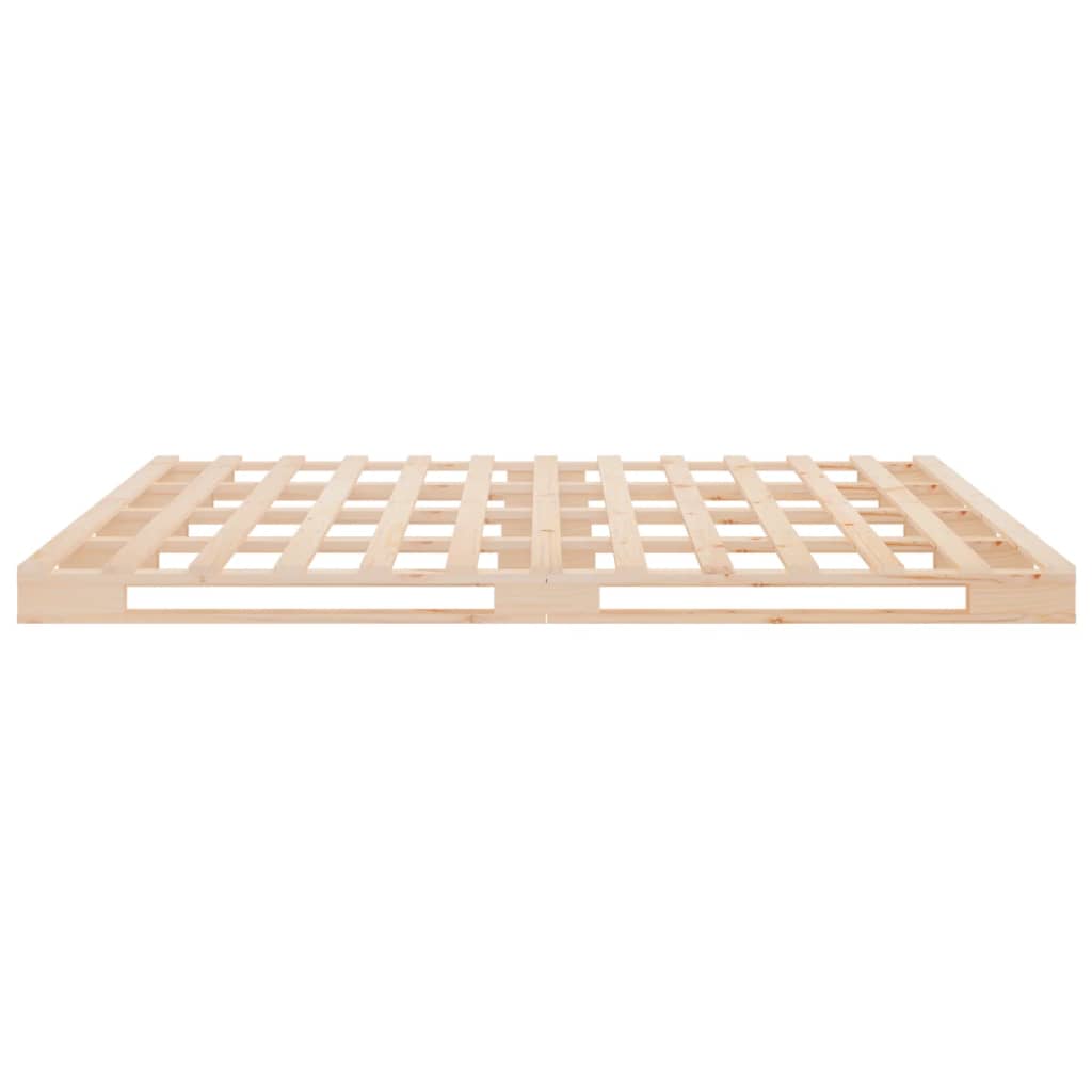Palletbed Massief Grenenhout 160 x 200 cm Naturel