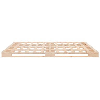 Palletbed Massief Grenenhout 160 x 200 cm Naturel