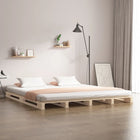 Palletbed Massief Grenenhout 6Ft Super King 180 x 200 cm Naturel