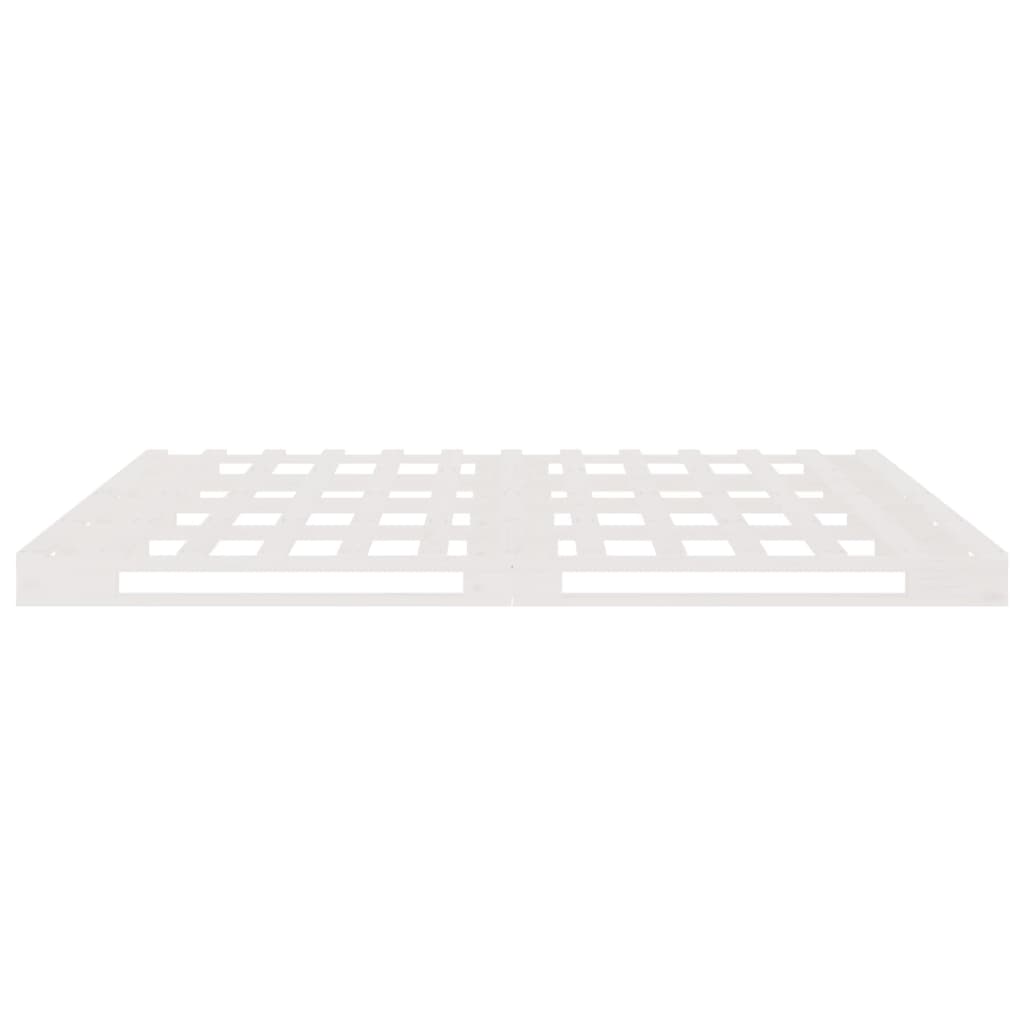 Palletbed Massief Hout 180 x 200 cm Wit