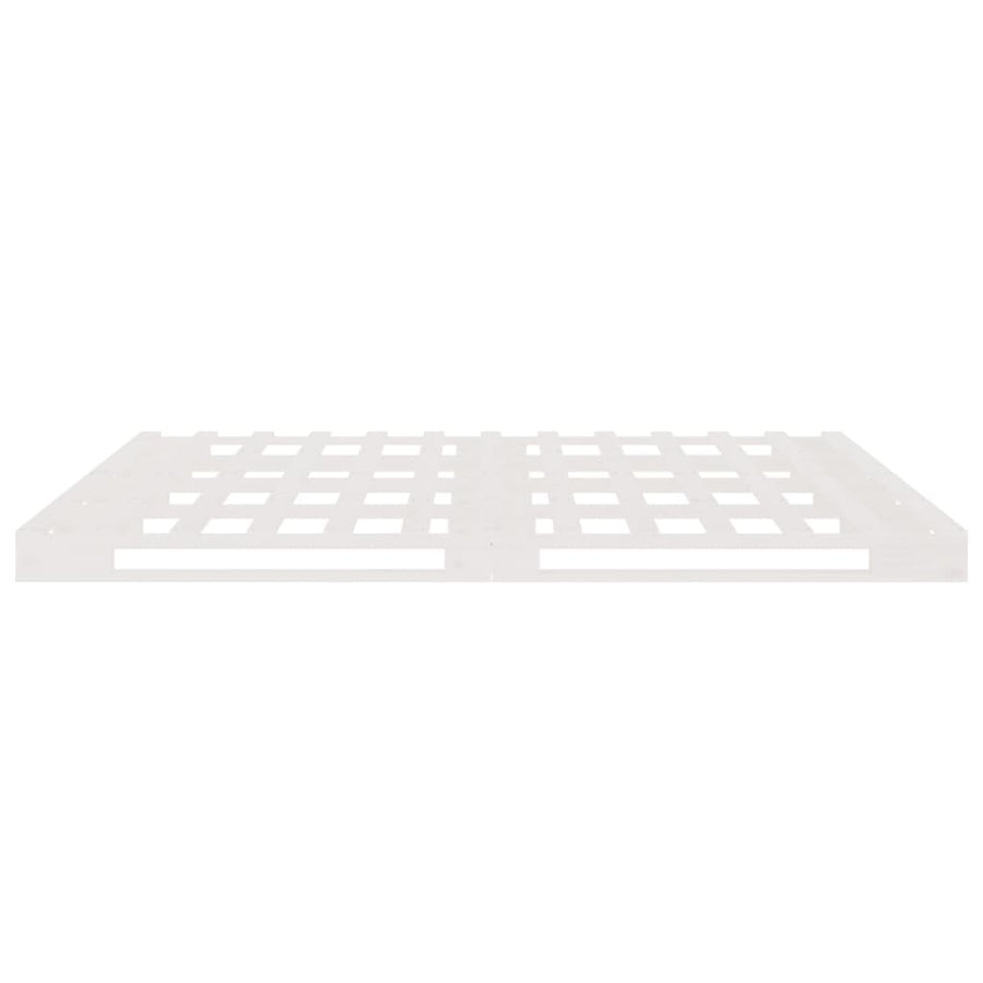Palletbed Massief Hout 180 x 200 cm Wit