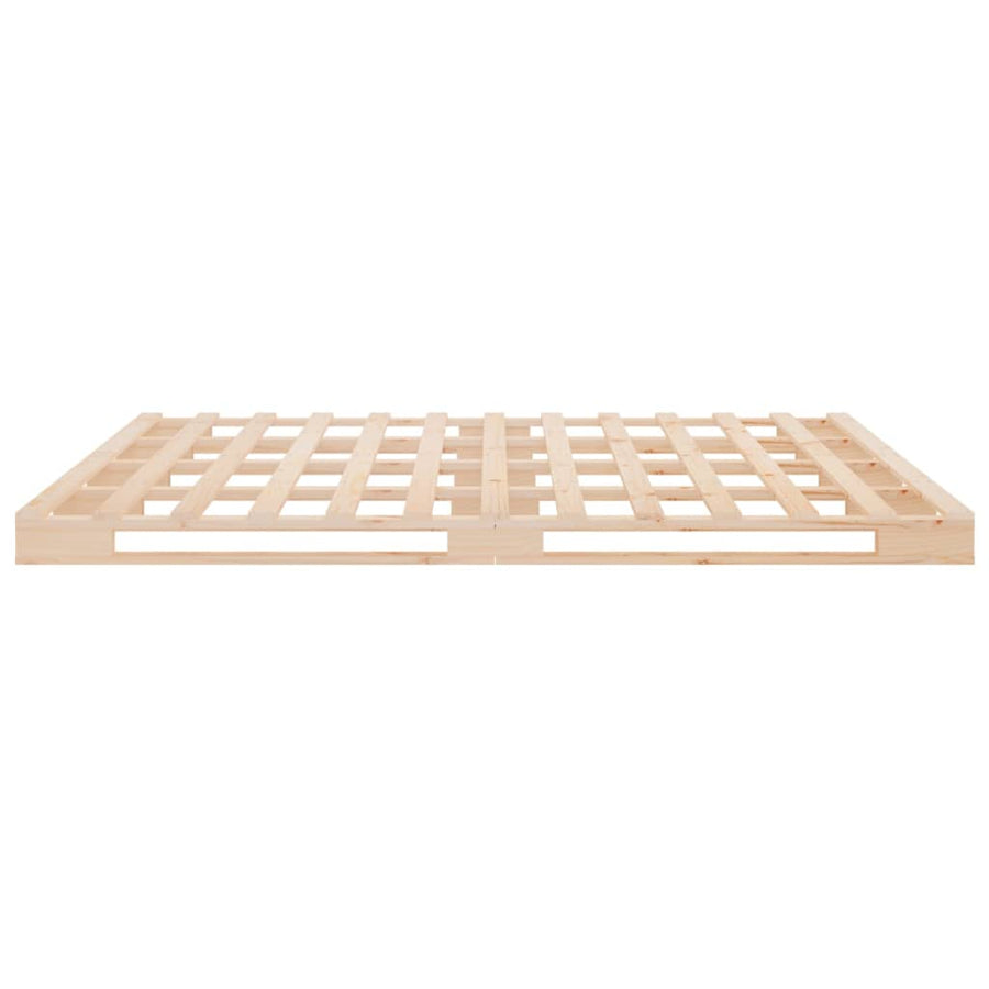 Palletbed massief grenenhout 200x200 cm
