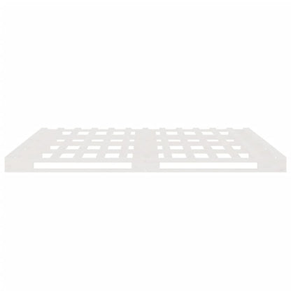 Palletbed Massief Grenenhout 200 x 200 cm Wit