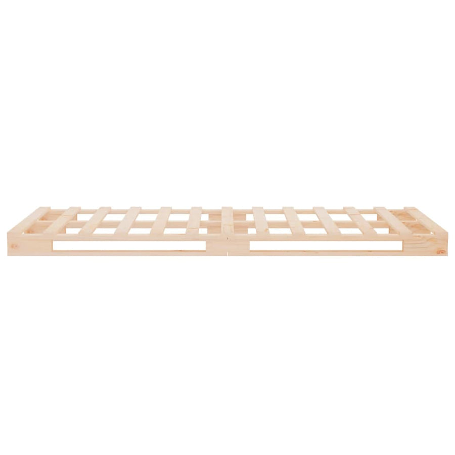 Palletbed Massief Grenenhout 90 x 190 cm Naturel