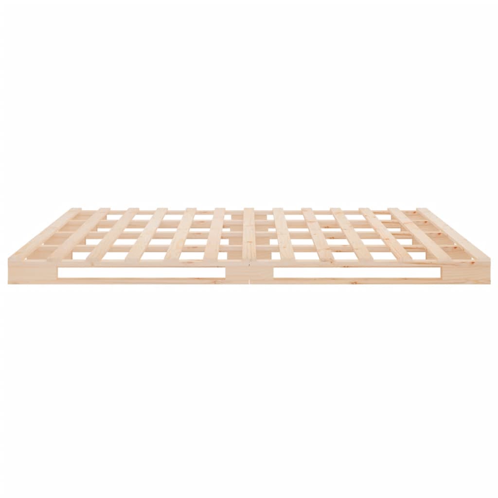 Palletbed Massief Grenenhout 4Ft Small Double 120 x 190 cm Naturel