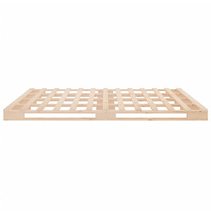Palletbed Massief Grenenhout 4Ft6 Double 135 x 190 cm Naturel