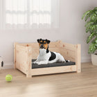 Hondenbed 55,5x45,5x28 cm massief grenenhout